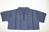 Zippered Polo - Blue / Navy