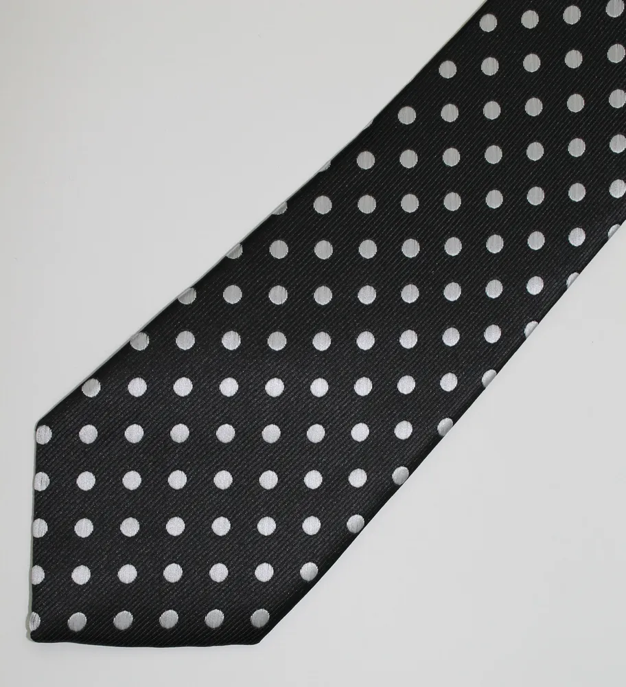 Poly/Silk Polka Dot Tie