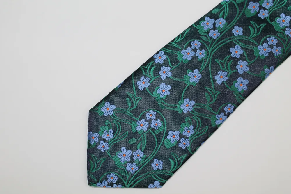 Microfibre Floral Tie