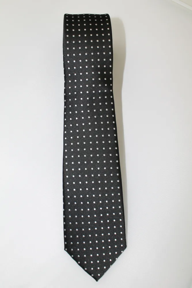 Boys Polka Dot Tie - Blk