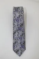 Boys Floral Tie - Purple