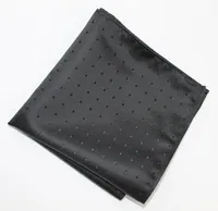 Tonal Polka Dot Pocket Square - Black