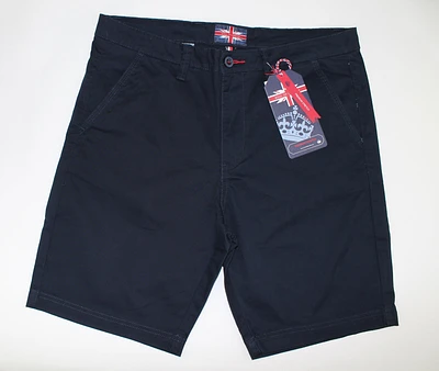 Cotton Stretch Shorts - Navy