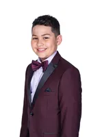 Boys Diamond Textured Tuxedo