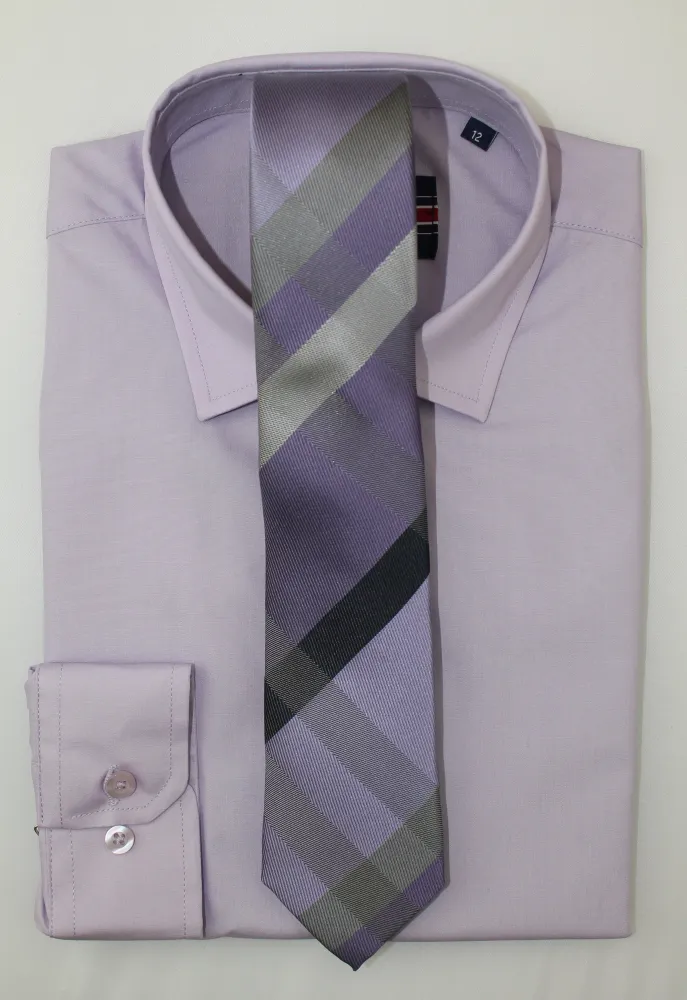 Kids Solid Dress Shirt