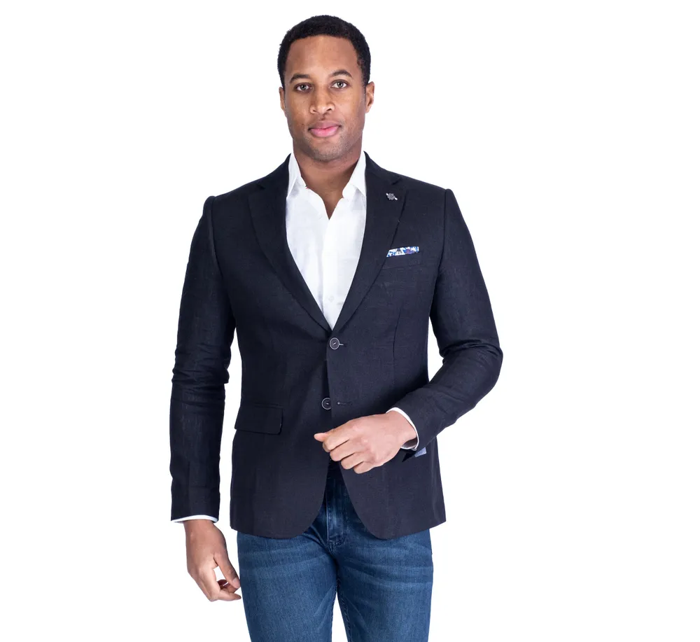 Linen Blazer - Black