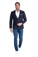 Linen Blazer - Black