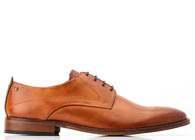 Script Lace Up Shoe - Tan
