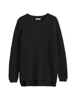 The Emma: Crewneck Shaker Stitch Sweater