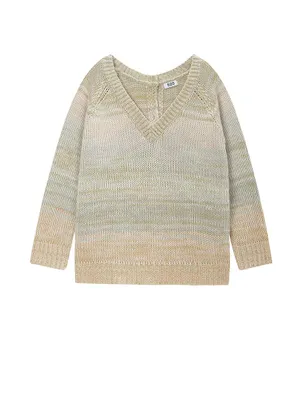 Ombre Reversible Cardigan Pullover