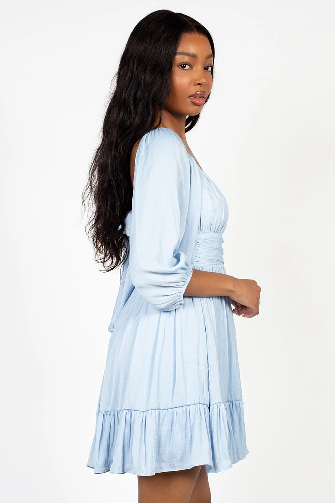 Celeste Bow Tie Back Mini Dress