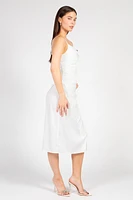 Deanna Satin Midi Slip Dress