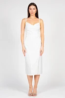 Deanna Satin Midi Slip Dress