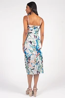 Emily Floral Print Midi Slip Dress