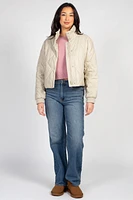 Raven Quilted Faux Leather Jacket