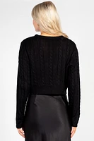 Emmeline Cable Knit Bow Sweater