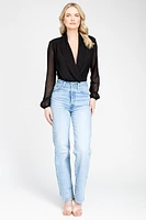 Isla Long Sleeve Chiffon Bodysuit