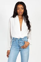 Isla Long Sleeve Chiffon Bodysuit