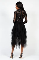 Embellished Sequin Mesh Bodysuit