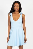 Gabriella Tie Shoulder Skater Mini Dress