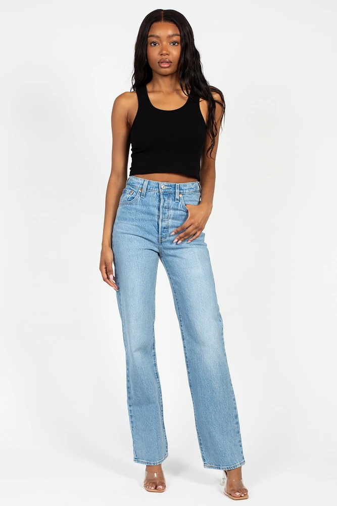 C'est Moi Bamboo Crop Tank Top