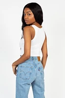 C'est Moi Bamboo Crop Tank Top