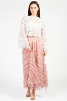 Addison Lace Bell Sleeve Blouse
