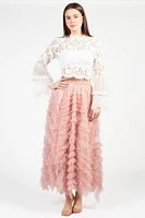 Addison Lace Bell Sleeve Blouse