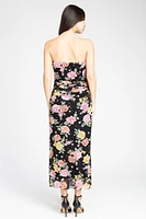 Elise Floral Ruched Maxi Dress