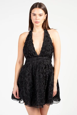 Lilou 3D Floral Mini Dress