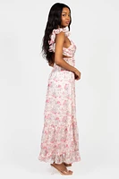 Marie Strap Back Floral Maxi Dress