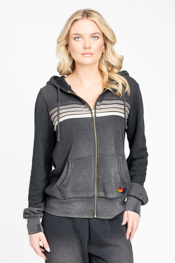 Aviator Nation 5 Stripe Hoodie
