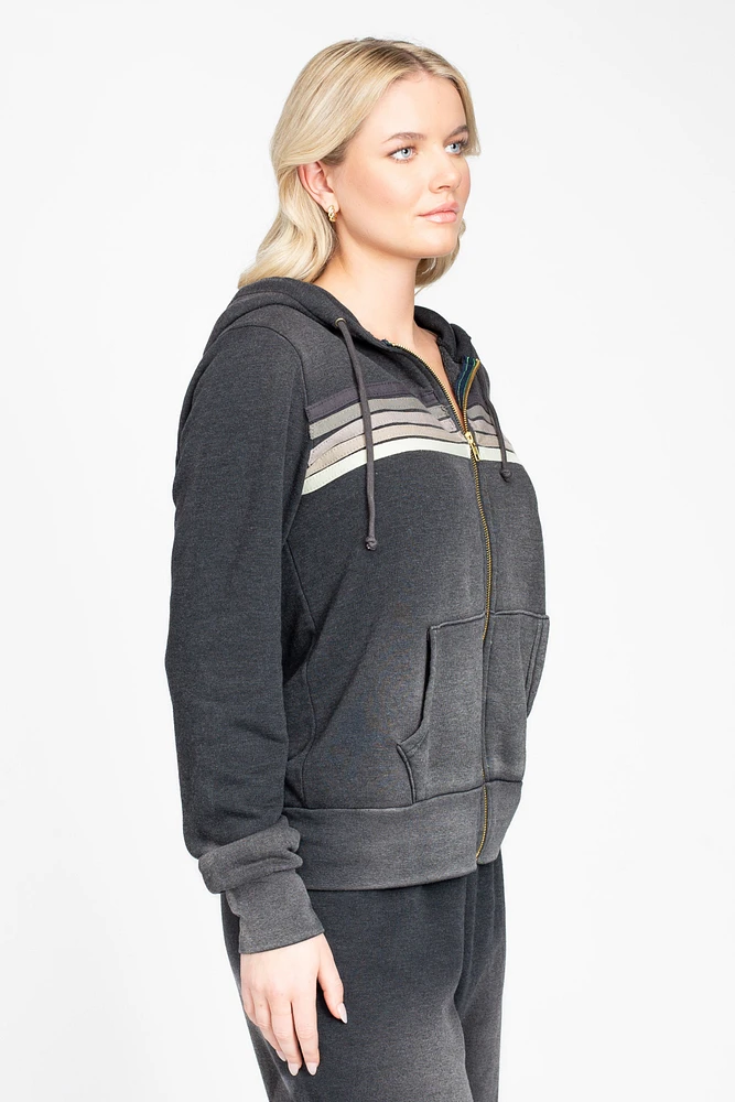Aviator Nation 5 Stripe Hoodie