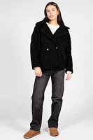 Maia Collared Button Up Teddy Coat