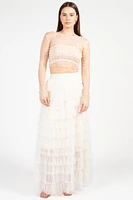 Rylee Pearl Embellished Crop Blouse