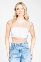 Alexa Embellished Crop Top
