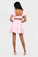 Avelyn Cut Out Babydoll Mini Dress