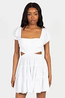 Avelyn Cut Out Babydoll Mini Dress