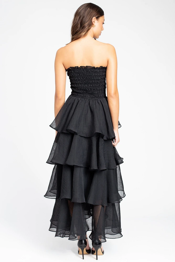 Marlow Smocked Tiered Ruffle Maxi Dress