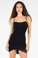 Blakely Tulip Bottom Mesh Mini Dress