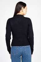 Mindy Cut Out Ribbed Sweater