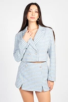 Mabel Houndstooth Skort