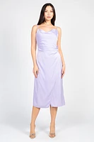 Deanna Satin Midi Slip Dress