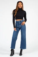 Georgina Ribbed Crop Turtleneck