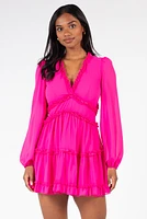 Mackenzie Ruffle Trim Mini Dress