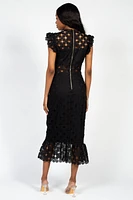 Samantha Lace Trumpet Bottom Midi Dress