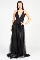 Sandy Tulle Maxi Dress