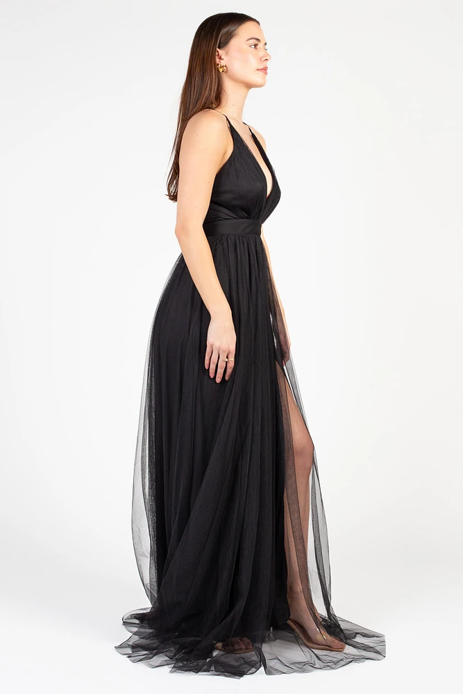 Sandy Tulle Maxi Dress