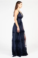 Brianna Floral Tulle Maxi Dress