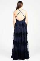 Brianna Floral Tulle Maxi Dress